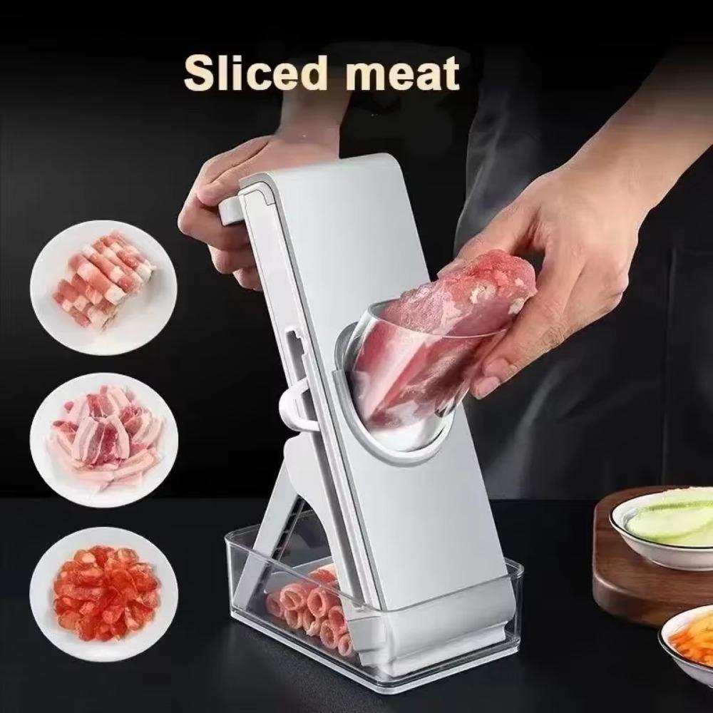 Manual Beef Cleaver Adjustable Thickness Fresh Meat Shredder Cabbage Slicers  Kitchen