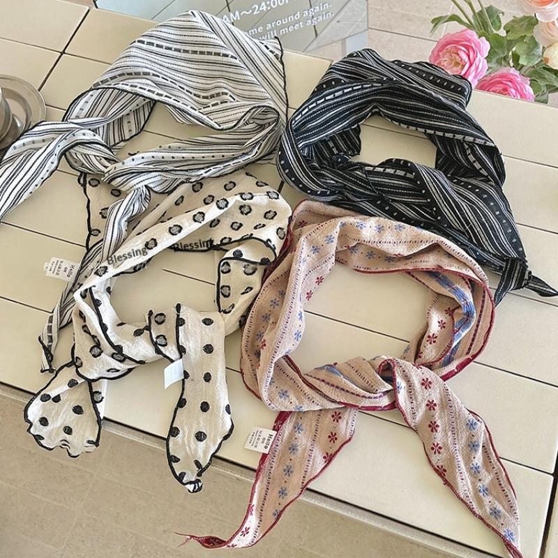 2026 Soft Cotton Linen Triangle Scarf Cashew Print Floral Neck Head Scarves Decorative Scarves Long Bandanas Shawl Headband