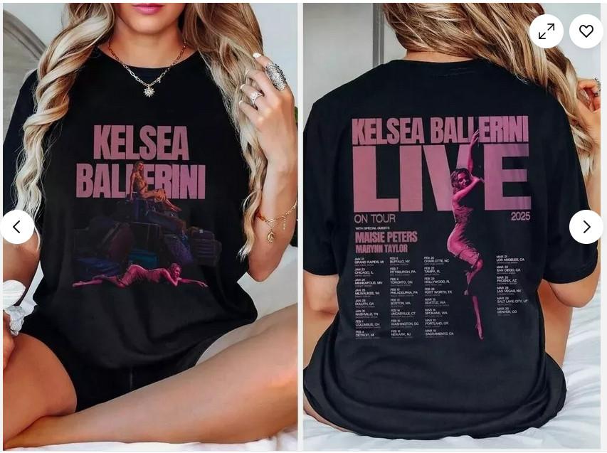 Kelsea Ballerini 2026 tour Gift For Fans T-Shirt XXL