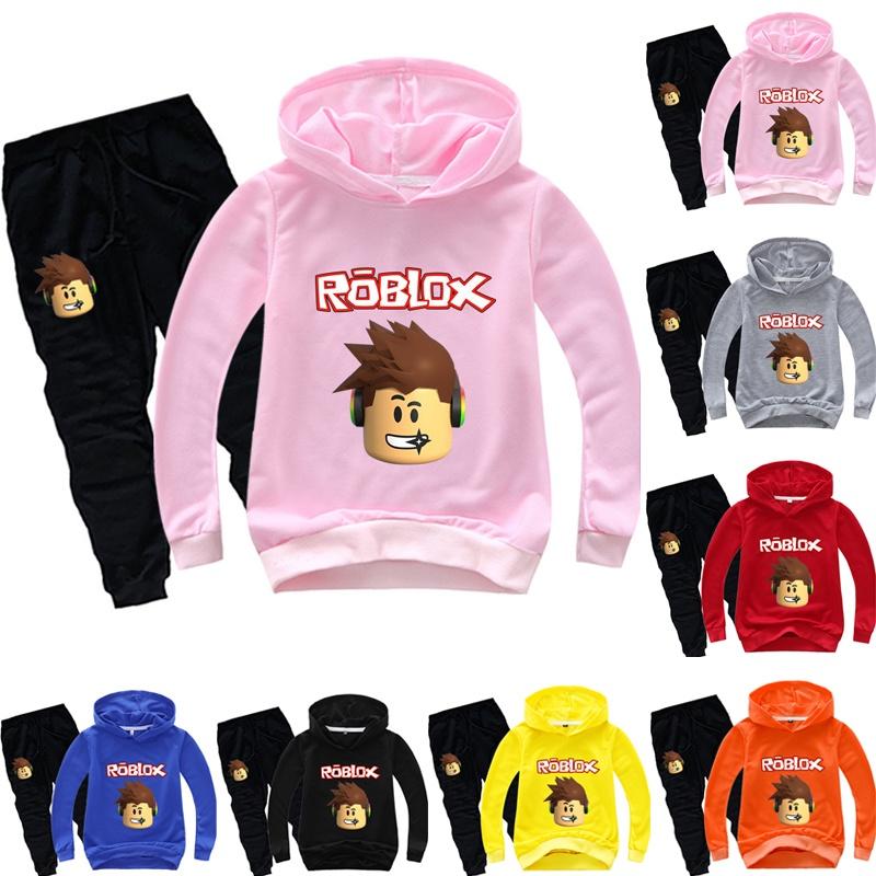 Roblox Children Hoodie Set With Printed Long Sleeve Hoodie And Comfortable Pants