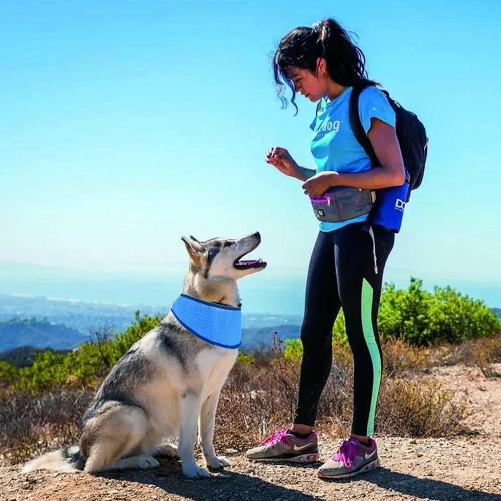 Prodyšný chladicí šátek pro domácí mazlíčky Nastavitelný ledový šátek Nový obojek pro psy proti úžehu Léto