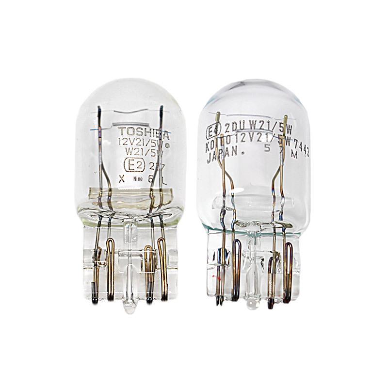 Toshiba Amber Double/Single Filament Automotive Bulb: Brake, Turn, Reverse, Side Marker (T10, T15, T20)