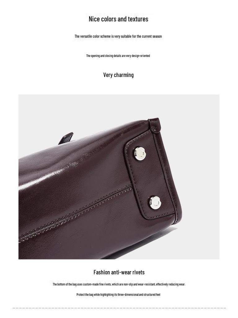 2025 Echtes Leder Vielseitige Damenmode Rucksack Handtasche