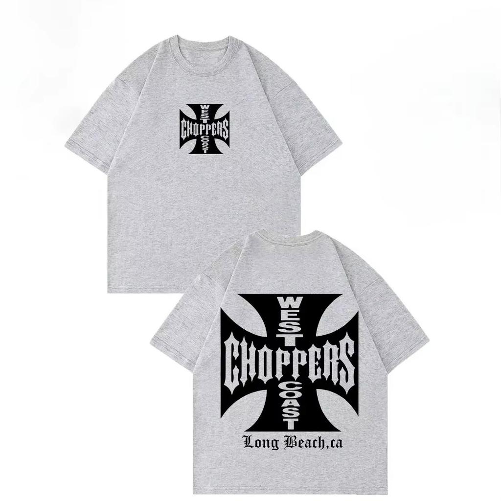 Shirt West Coast Choppers Men T-shirt Women Vintage Loose Short Sleeve Hip Hop Fashion Cotton Oversized Unisex Streetwear Trendy Cotton Print T-shirts