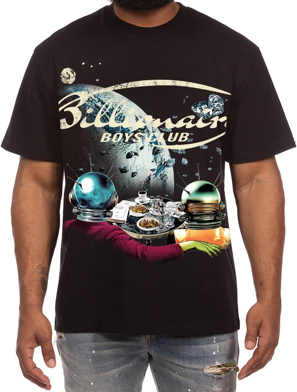 Billionaire Boys Club BB Asteroids SS Knit Unisex T-Shirt XL