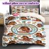 Cute animals surfing Pattern Bedding,Quilt Set Quilt Cover Pillowcase Home Birthday Gift (1*duvet cover+2*pillowcase,without core)