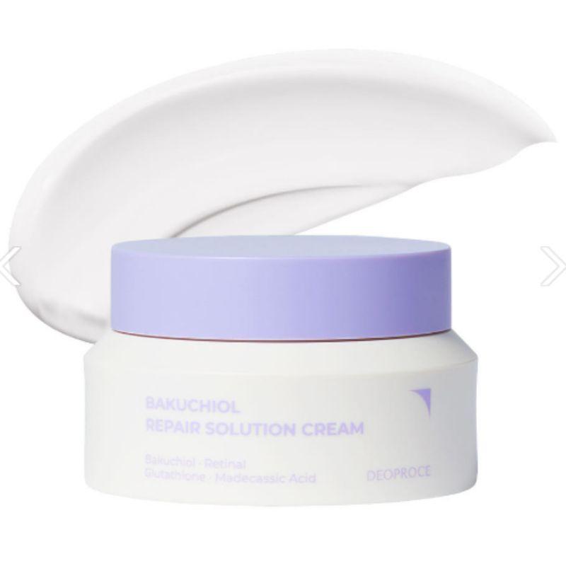 DEOPROCE Bakuchiol Repair Solution Cream 50ml – Anti-Aging Firming Moisturizer with Bakuchiol