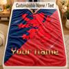Flannel BlanketMiddlesbrough FC Custom Name Text Personalized Soft Warm Throw Blanket Home Decor Gift