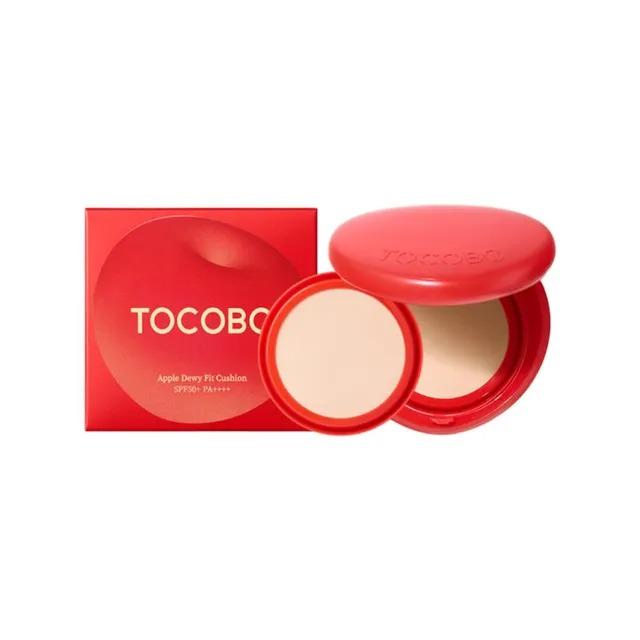 TOCOBO Apple Dewy Fit Cushion No.21W Vanilla Hydrating Glow Foundation 15g + Refill 15g