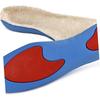 Sports Arch Insoles 2 Pairs Xl (44-46) Shock Absorption Warm Pu Foot Pads Thick Winter Insoles