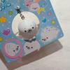 Cute 3D Seal Keychain Solid White Transparent Blue Ocean Animal Mini Bag Charm Pendant For Women Girls Key Chains Jewelry