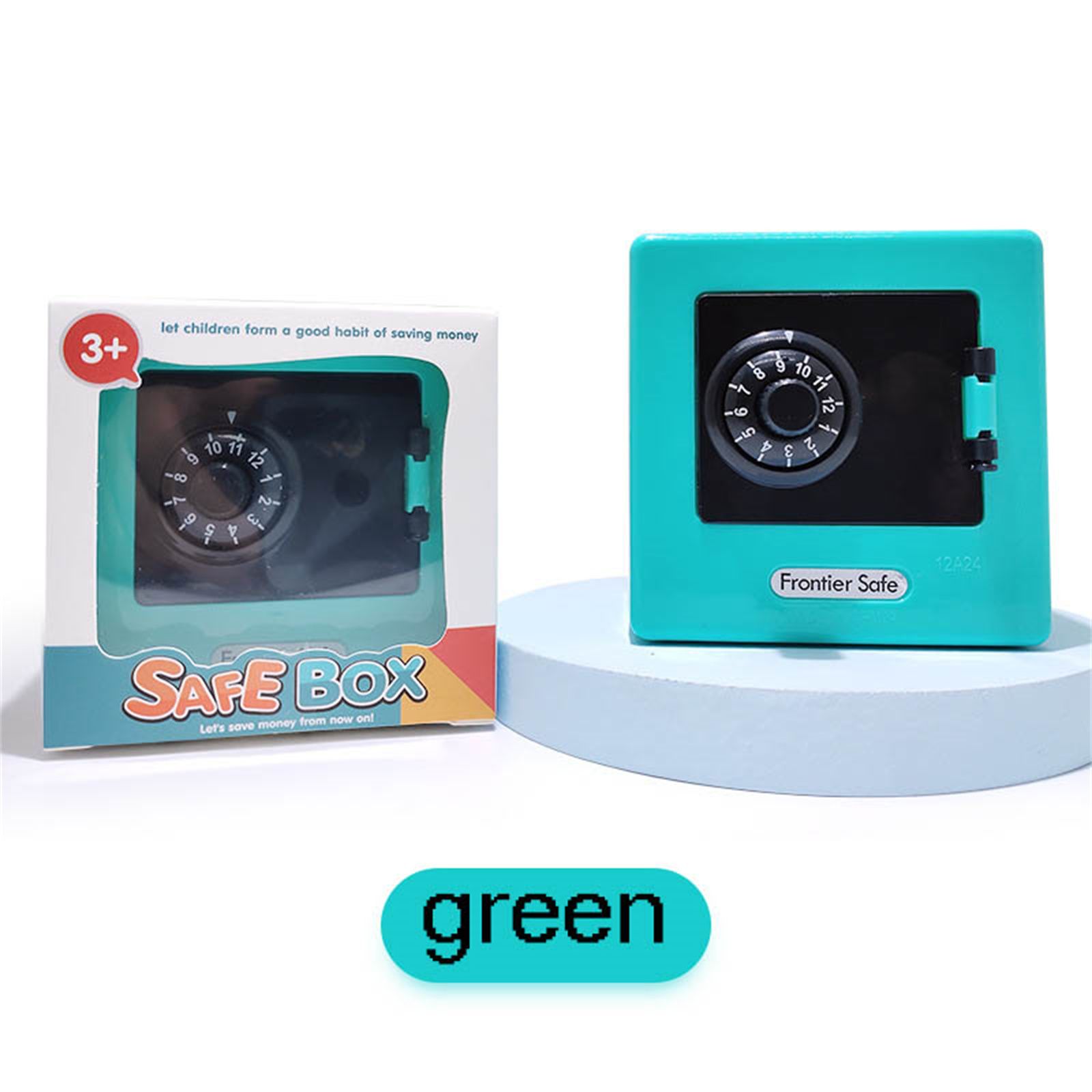 

Сейф Банкноты Наличные Свинья Депозит Монета Сбережения Свинья-копилка Кодовый замок Мини Коробки для денег зелёный