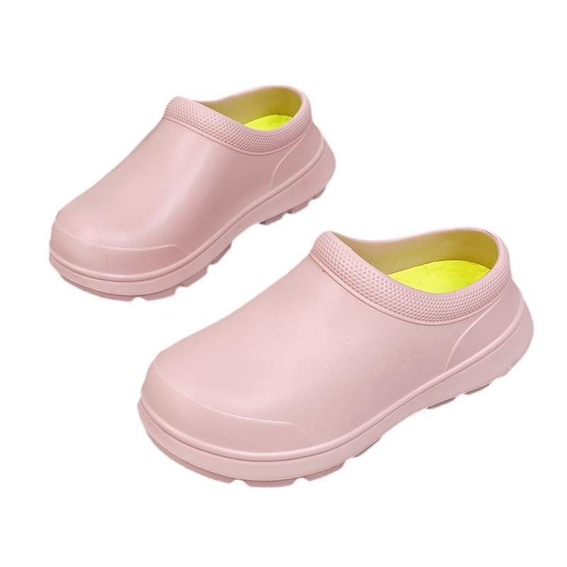 Damen Regenschuhe Halbschuhe wasserdicht integriert geformt EVA leicht pink Arzt Schuhe Operationssaal weiß Krankenschuhe
