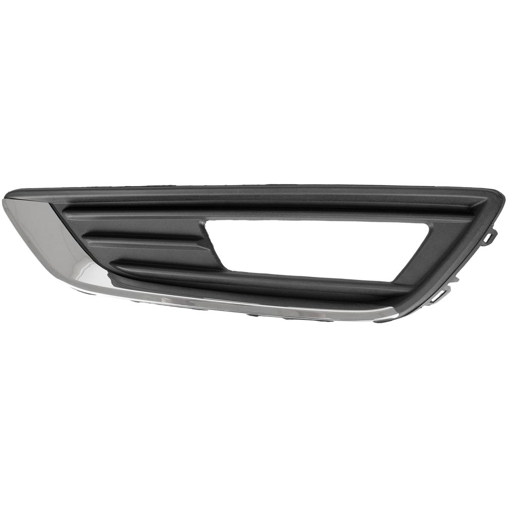 Ford FOCUS III FL 12-16 WITH HALOGENS grille in the front bumper BLACK + CHROME left