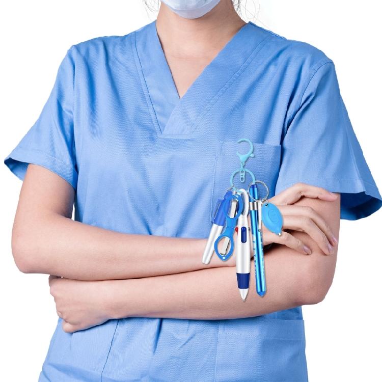 Multifunktionales Krankenschwestern-Stift-Schlüsselanhänger-Set für bequemes Schreiben und schnellen Zugriff im medizinischen Bereich, täglicher Freizeitgebrauch