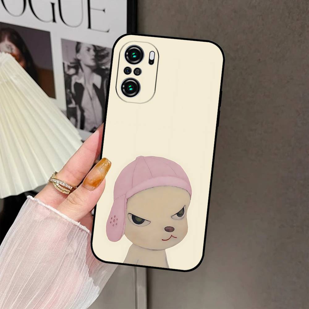 

Cute S-Yoshitomo Nara-s Phone Case For Xiaomi 11 12 Redmi Note 11 5G 8T 9A 9 10T Note 8 9 12SUltra Shockproof, Slim, Black,Case Xiaomi12Spro