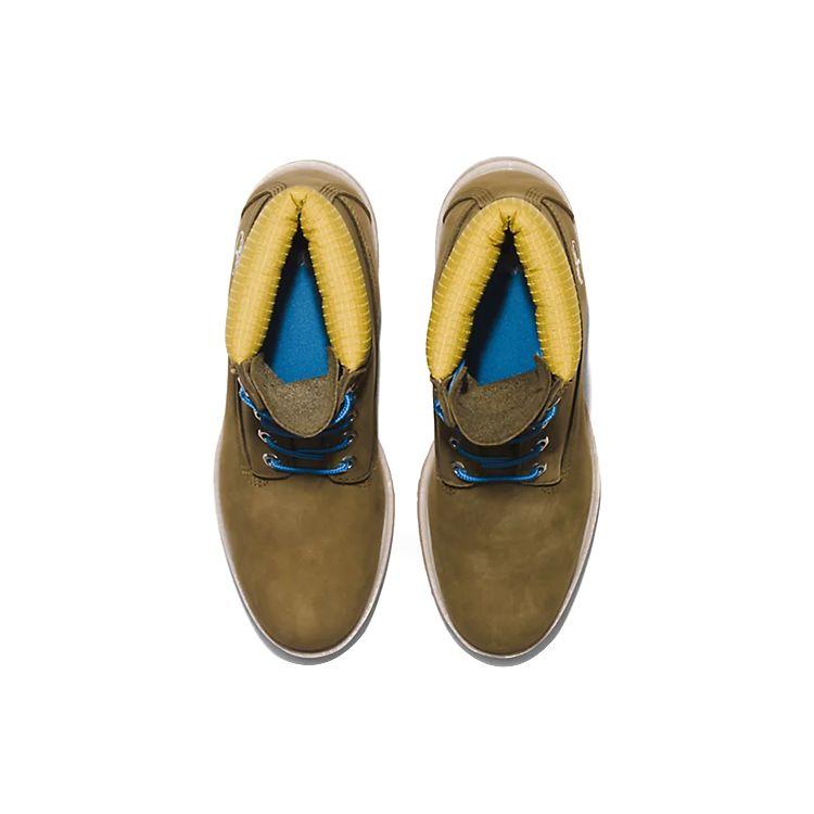 Timberland Bottes d'extérieur mi-mollet chaudes durables décontractées confortables premium 6 pouces Bottes pour hommes Vert Jaune A5NZM327