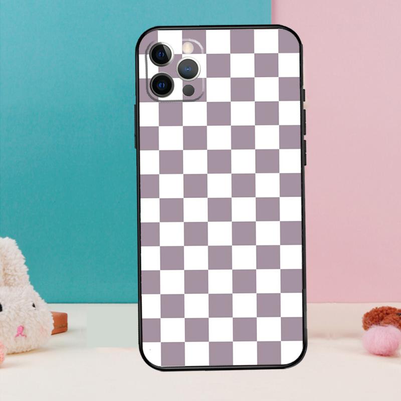 Checkerboard Checkered Board Phone Case For iPhone 17 Air 16 15 14 13 11 12 Pro Max 12 13 mini 15 16 Plus 16e Cover Coque
