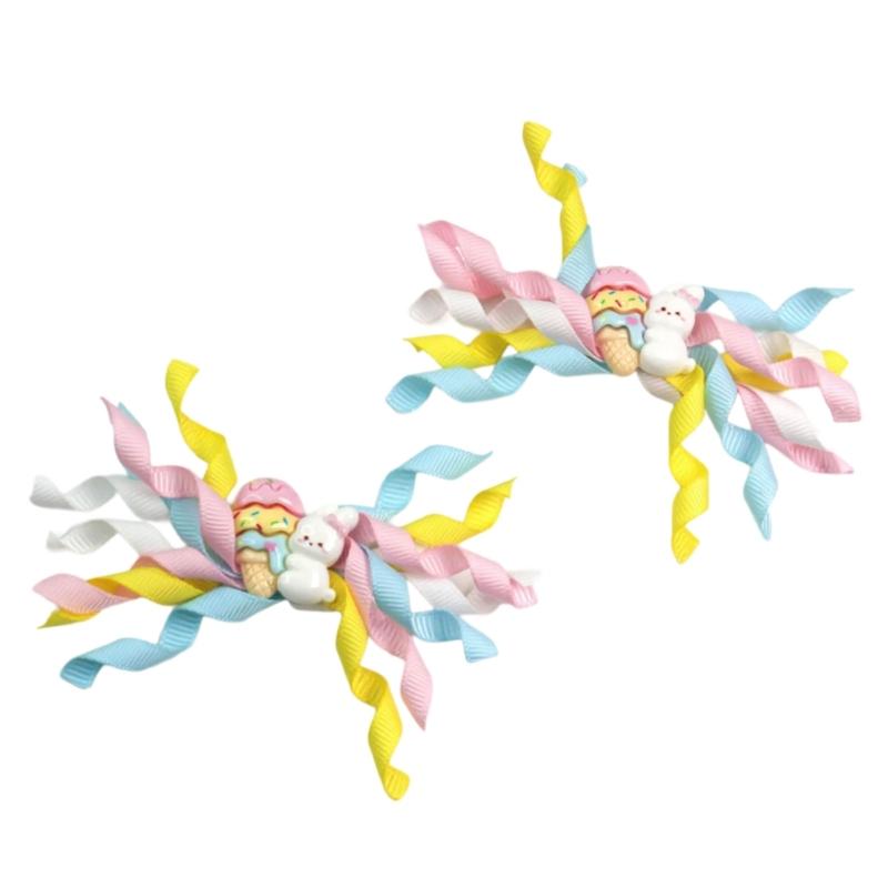 

Stylish Easter Themed Cartoon Ribbon Hair Clip Cosplay Hairpieces for Girls Hairstyles School Event Hair Accessories