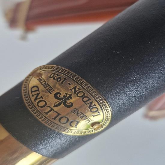 Dollond London Brass Telescope, Adjustable Marine Decor