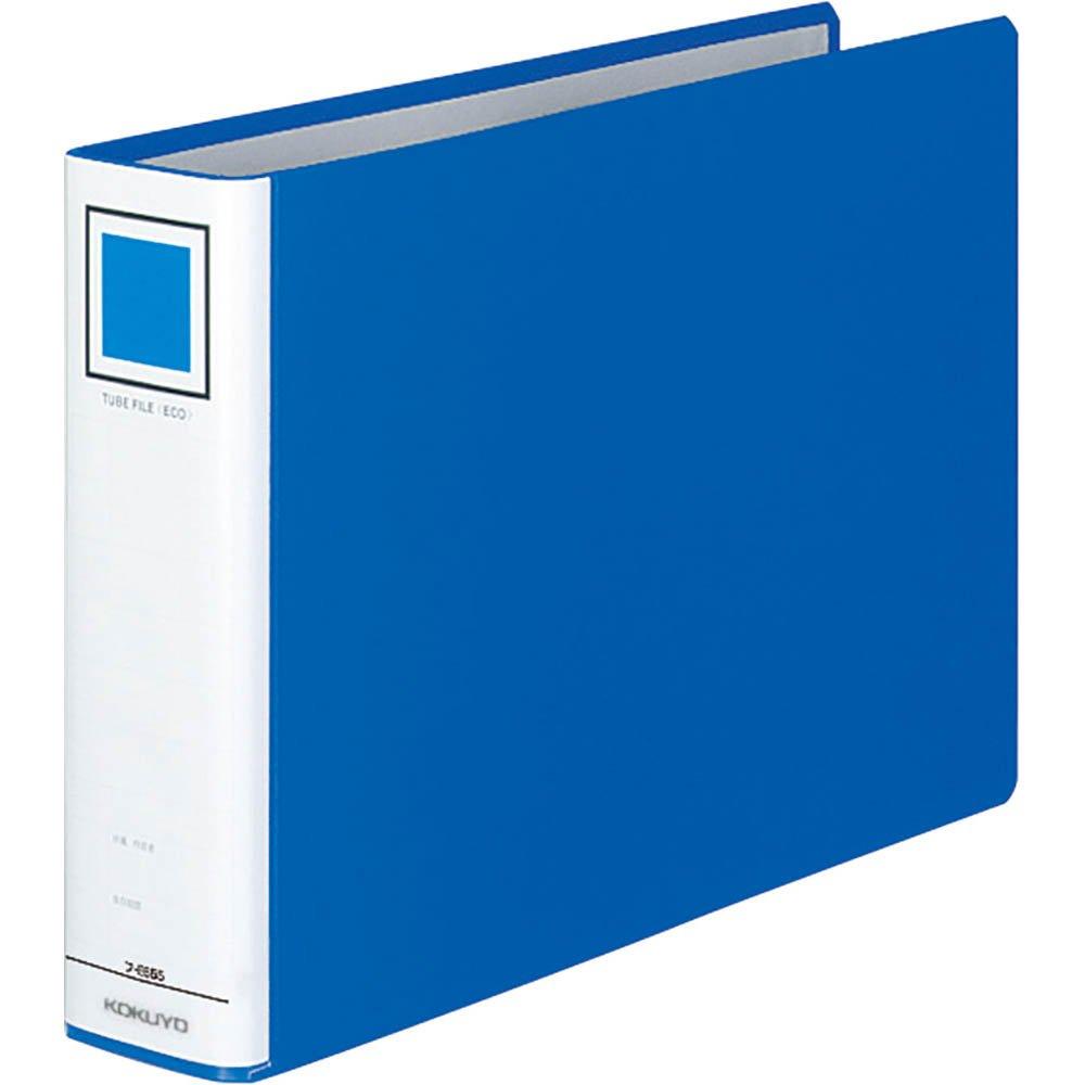 

KOKUYO Tube File Eco A4 Horizontal 50mm Binding 2 Holes Blue Fu-E655B