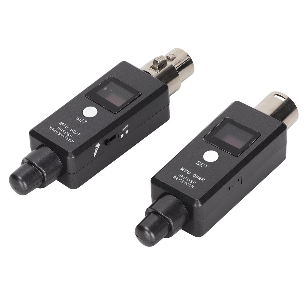 Wireless Microphone Adapter Rechargeable Wireless Microphone XLR Transmitter Receiver for Sound Mixe