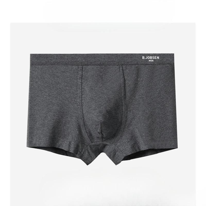Plus Size Men's Summer Pure Cotton Class A Cotton 10A Antibacterial Breathable Mid Waist Briefs