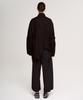 Aseupalageoseu Asymmetrical Multi-Button Pocket Shirt_Black