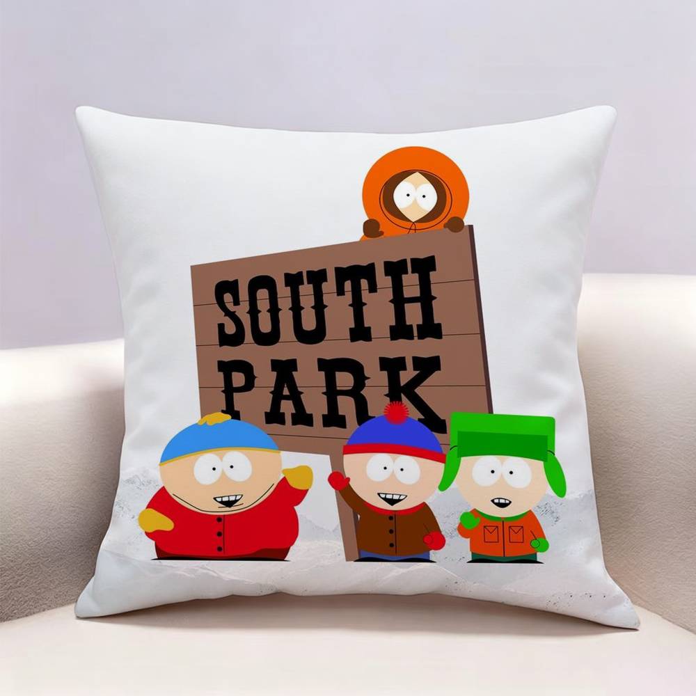 Funny SSouth Park Doublesided print Pillow Case Pattern Printed Pillowcase For Living Room Sofa Cushion Cover