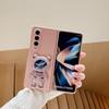 Pro Samsung Galaxy Z Fold 4 Pouzdro na mobilní telefon Cute Space Astronaut Bracket Stand Z Fold 3 2 Cover