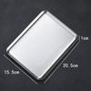 Rectangular 304 Stainless Steel Plate Barbecue Plate Hot Pot Buffet Tray Square Snack Dessert Trays Kitchen Cook Accessories