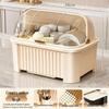 Lan Tuan Nordic Foldable Kitchen Dish Drying Rack & Storage Shelf