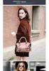 Retro Oil Wax Leather Boston Handbag, Large Capacity Shoulder & Crossbody Women's Bag