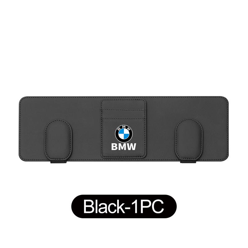 For BMW Car Sun Visor Glasses Box Auto Sunglasses Clip Leather Card Case Eyeglasses Holder E87 E70 E91 E30 G20 E92 E93 E60 E46