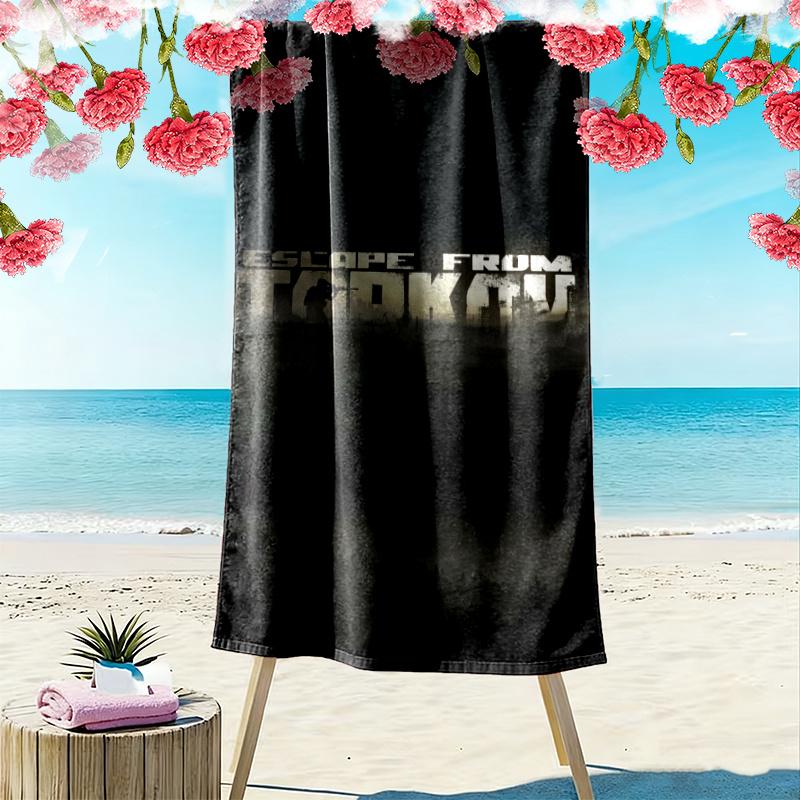 Escape Tarkov Print Beach Towel Large Soft Quick Dry Towel For Beach Camping Swimming