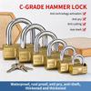 Padlock Small Locks For Luggage Case Locker Home Improvement Hardware 30Mm-80Mm Include 3Keys