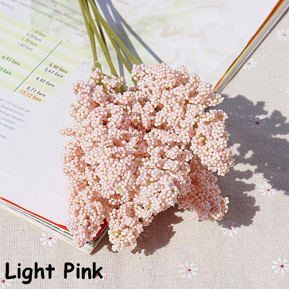 

Supplies Wedding Ornament Artificial Vanilla Spike Cereals Bouquet Simulation Flower Plant Wall светло-розовый