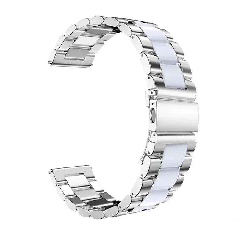 Metal Stainless Steel Band For Samsung Galaxy Watch 7/FE/6/5 pro/4/Classic 20mm 22mm Bracelet Amazfit GTS-GTR-4-3-2e-mini Strap