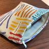 Colorful Stripes Corduroy Cosmetic Bag Portable Travel Toiletry Bag Skincare Sundries Aesthetic Makeup Storage Bag for Daily Use