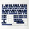 114 Keys Ink Blue Double Shot PBT Keycaps Cherry Profile Custom Keyboard Key Caps for Gateron MX Switches Gaming Keyboards