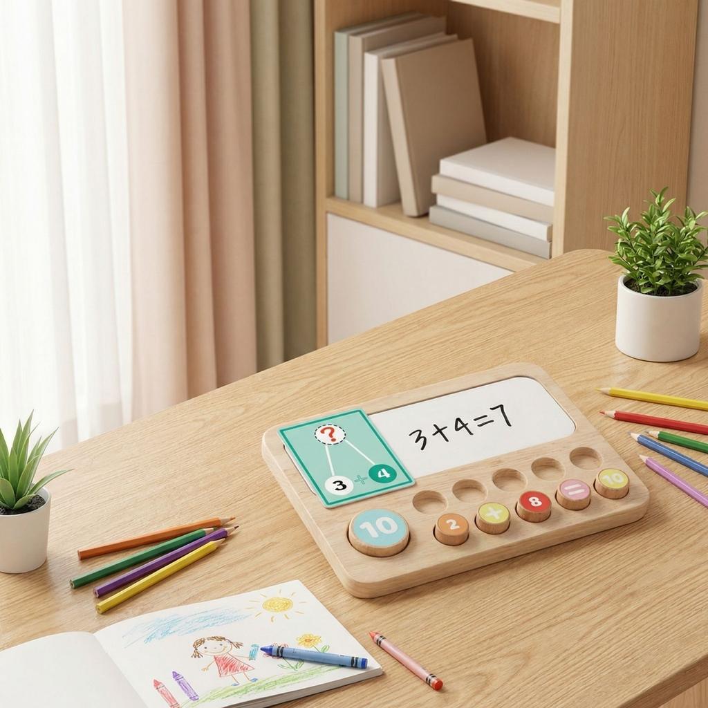 Children's Wooden Early Education, Numerical Addition And Subtraction, Logical Thinking Training, Puzzle Toy