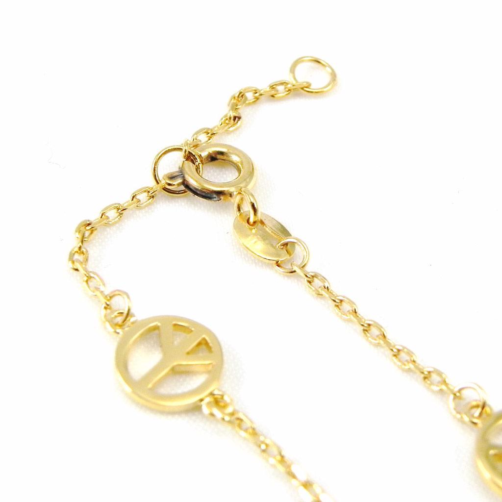 Les Trésors De Lily [G9370] - Bracelet plaqué or 'Peace'