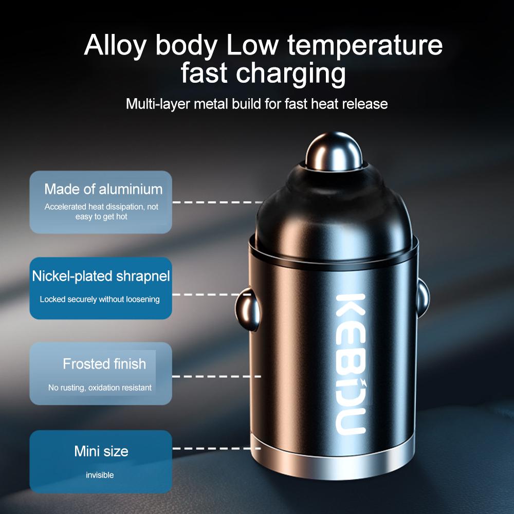 USB Car Charger Quick Charge 4.0 QC4.0 QC3.0 QC SCP 5A 200W PD Type C Fast Car Phone Charge For iPhone Xiaomi Mobile Phone BF