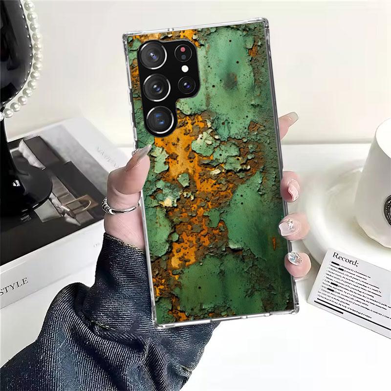 

Vintage Industrial Style Rusty Pattern Soft Phone Case For Samsung Galaxy S22 S23 S24 S25 Edge S26 Ultra S20 FE S21 Plus + Funda Samsung S22 Ultra