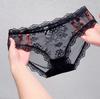 Sexy Spitzenunterwäsche für Damen Hoher Bund Atmungsaktive Blumen-Slips Damen-Bikini-Unterwäsche Atmungsaktive Freche Slips