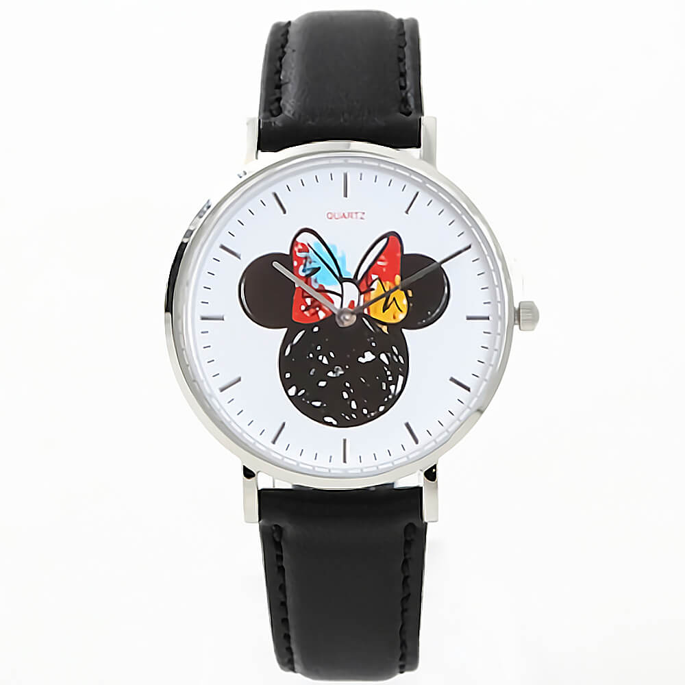 

Disney wristwatch limited edition Minnie Mouse watch women. Features Mickey design. Suitable adults couples. Perfect as gift birthdays anniversaries.