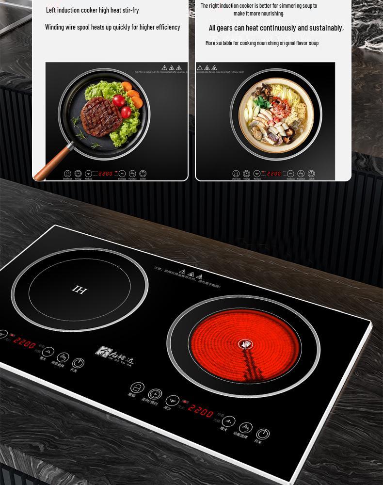 Customizable Home Double Burner Induction Cooktop (110V/220V)