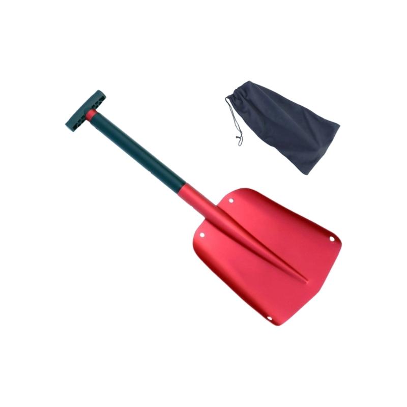 652F Heavy Duty Aluminum Alloy Snow Shovel With AntiSlip Grip Winter Survival Tool
