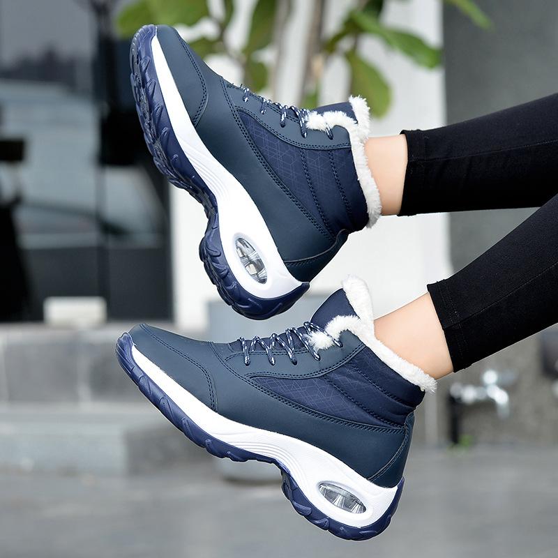 Mote Høy Kvalitet Dame Plysj Varm Snøstøvler for Kvinner Vinter Vanntette Sko Komfortable Ankelstøvletter Vintersko Støvletter Mujer