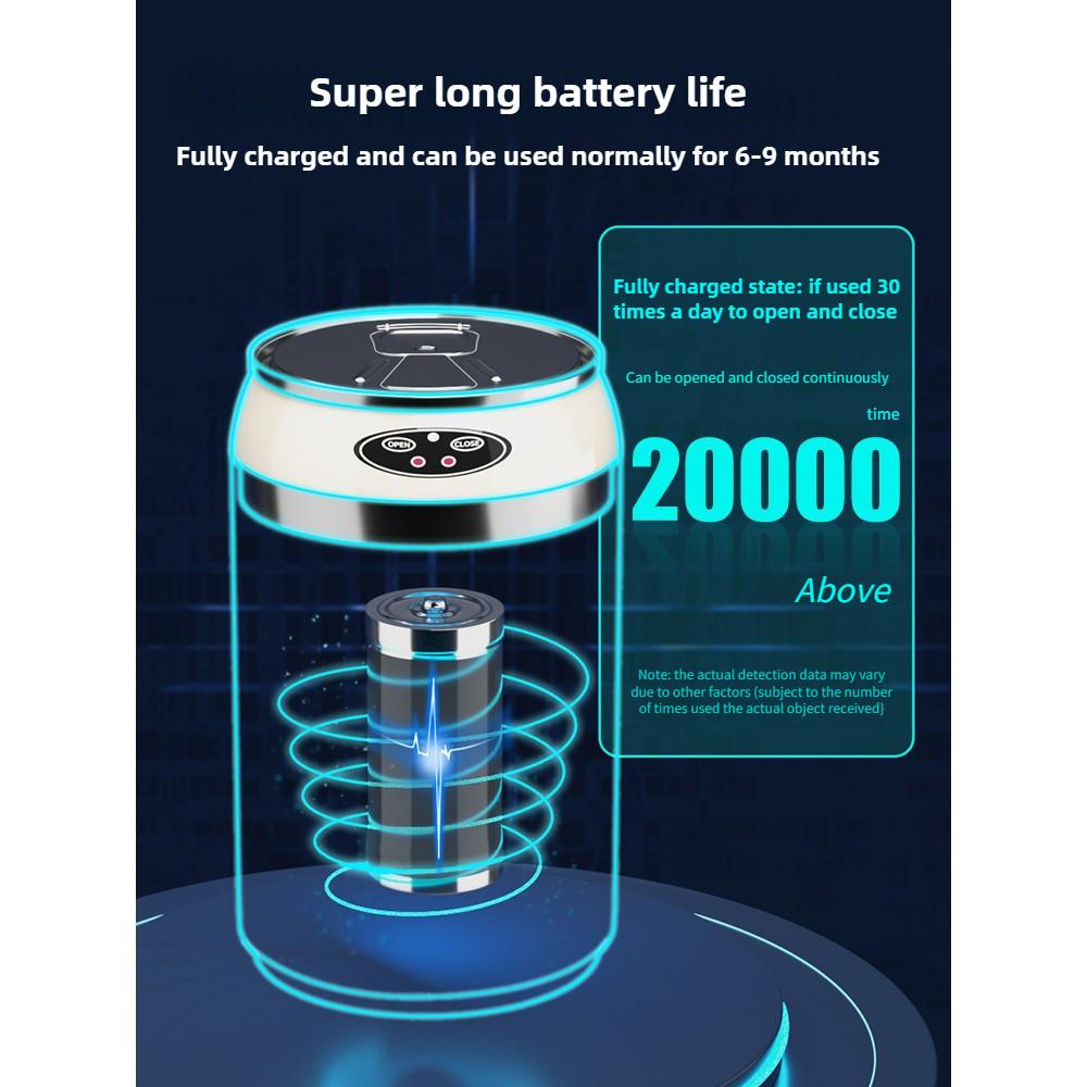 10L Household Large Capacity Storage Bucket Living Room Creative Electric Automatic Paper Basket Smart Induction Rubbish Bin